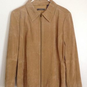 Liz Claiborne Zipper Suede Jacket